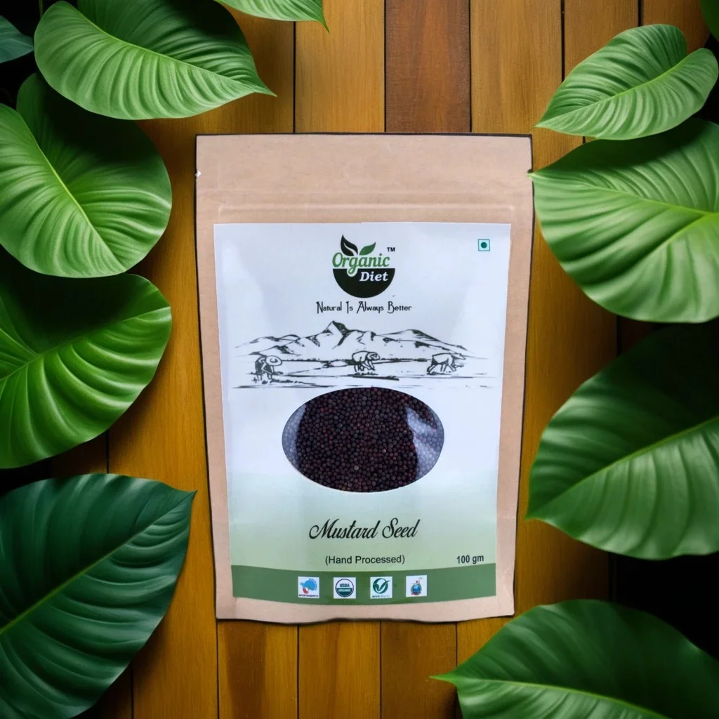 Organic Diet Fresh & Pure Organic Black Mustard Seed Raw.