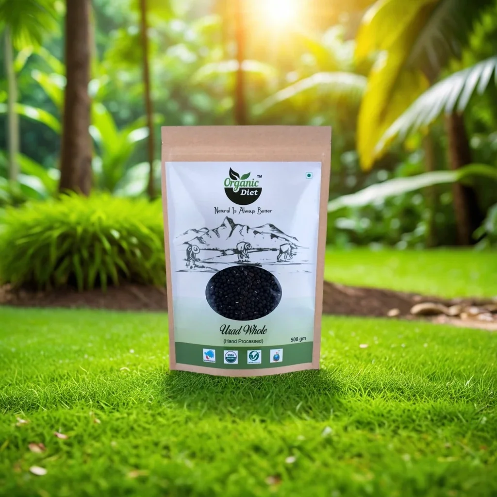 Organic Diet Fresh & Pure Organic Urad Black Whole.