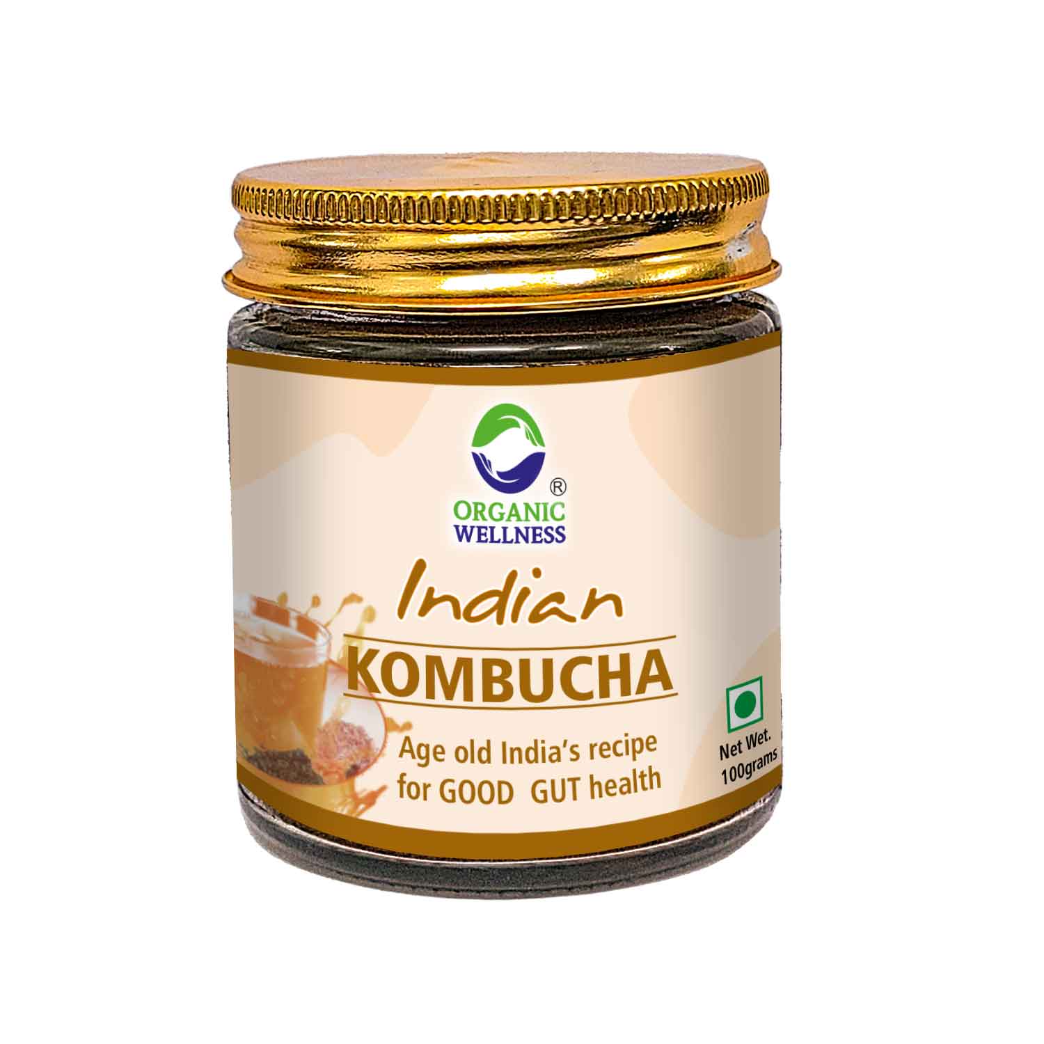 Organic Wellness Indian Kombucha Bottle