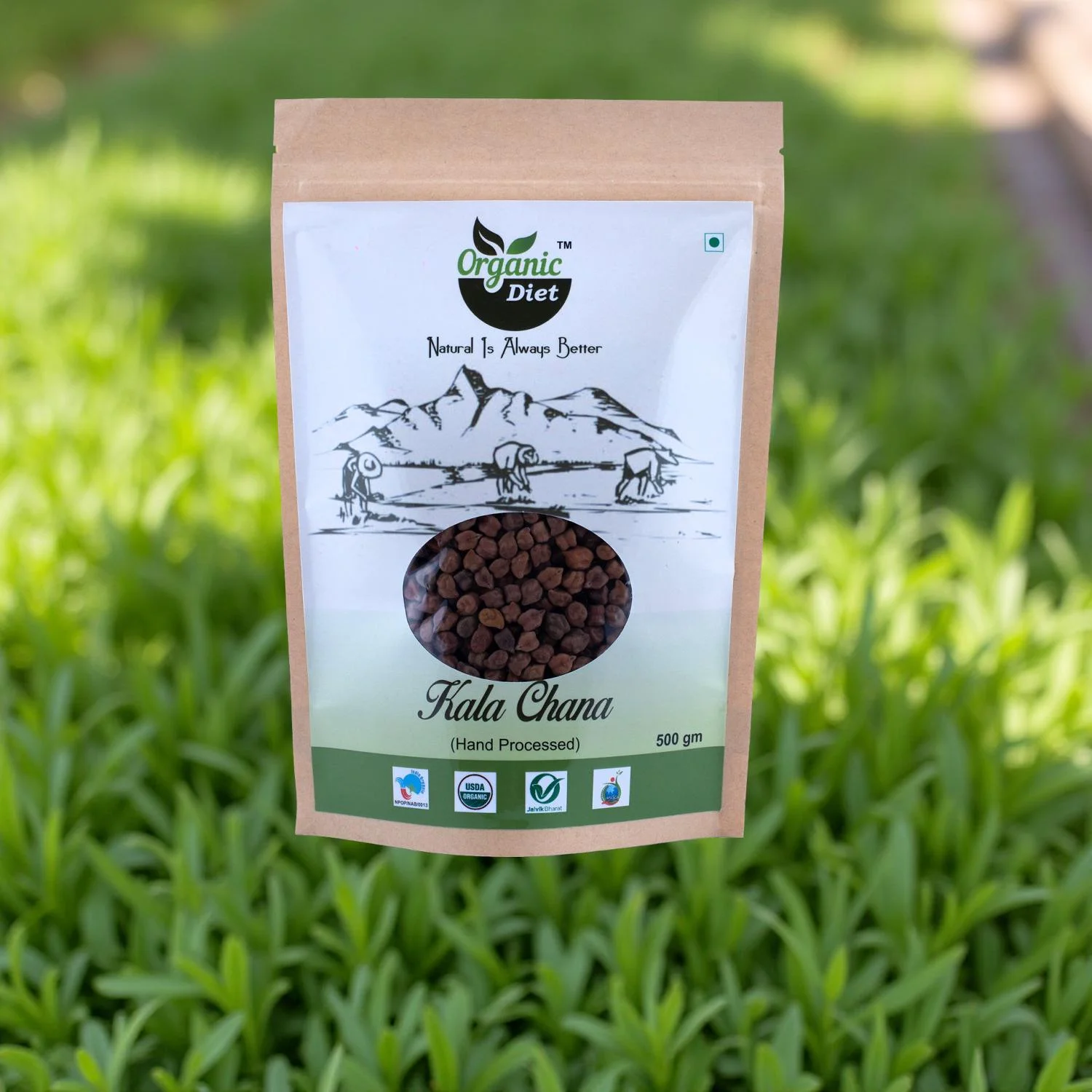 Organic Diet Fresh & Pure Organic Kala Chana (Black Chickpeas.