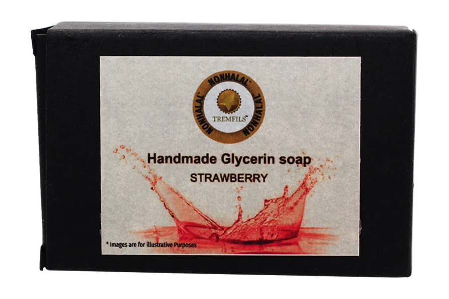 Nonhalal STRAWBERRY Handmade Glycerin Soap 