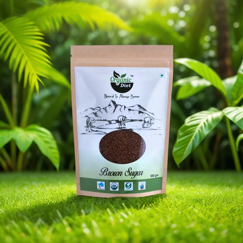 Organic Diet Fresh & Pure Organic Desi Brown Sugar (Raw Sugar)