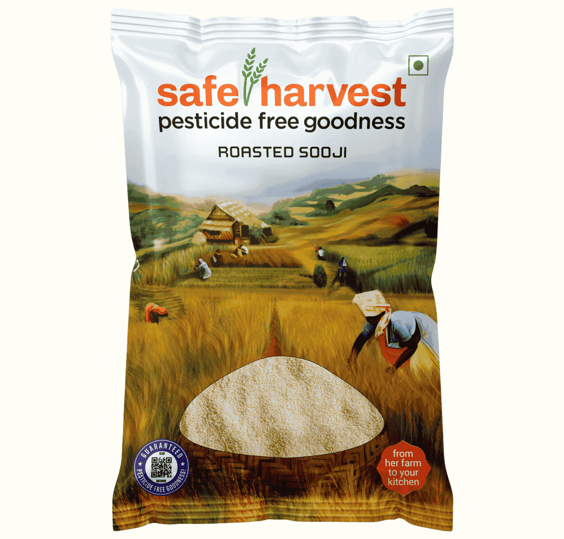 Safe Harvest Pesticide Free Roasted Sooji
