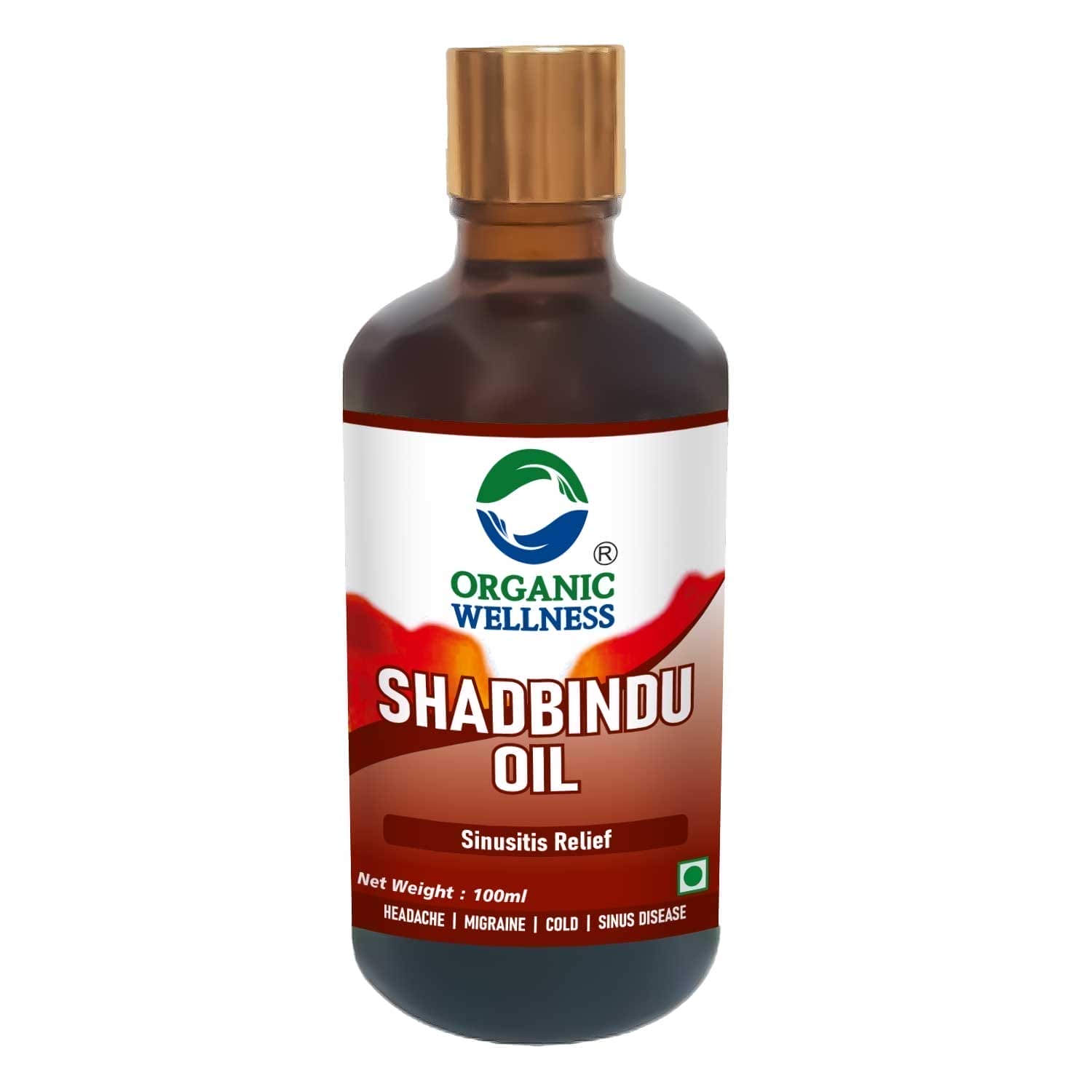 Organic Wellness Shadbindu Oil  II Sinusitis Relief